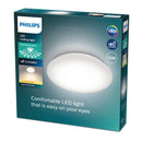 Plafoniera Philips LED Moire bianca Ø24 cm 10W luce calda 2700K Eyecomfort
