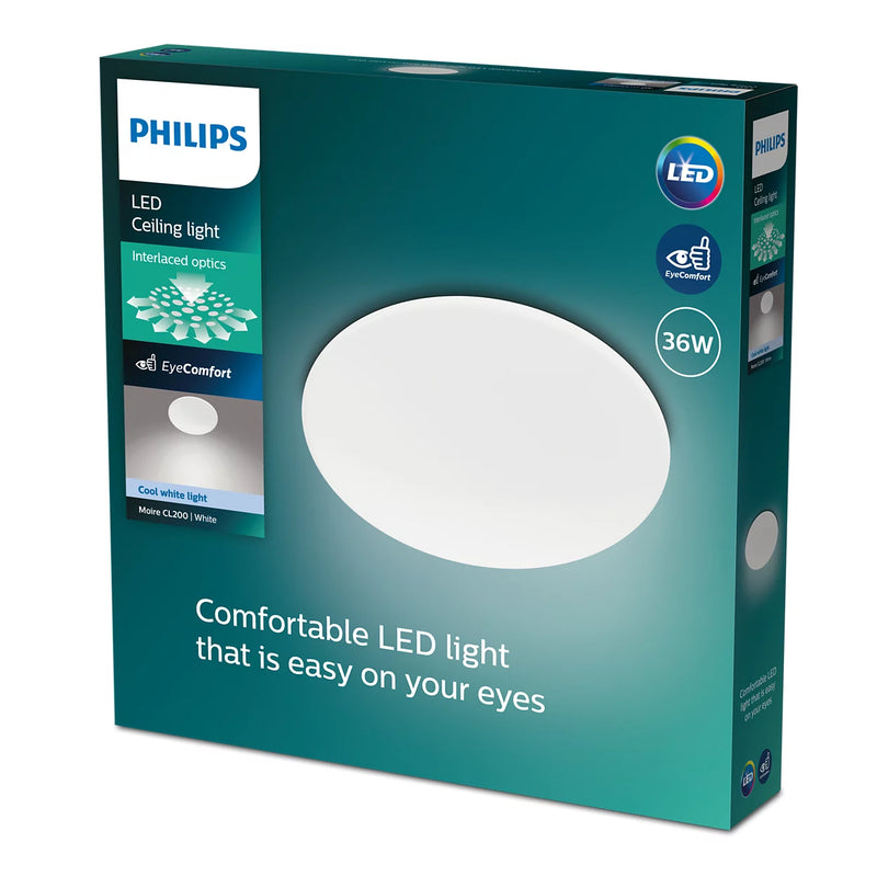 Plafoniera Philips Moire LED 36W 49 cm bianco naturale 4000K