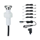 Set 5 Faretti da Incasso a Pavimento MicroPen II IP67 3000K Argento per Sistema Plug & Shine
