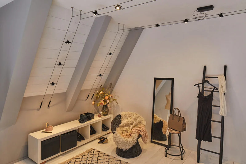 Paulmann 94434 Kit Mac II nero illuminazione LED per casa e showroom