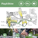 sistema di illuminazione da giardino modulare a 24 semplice da installare e versatile con accessori e molti tipologie di luci