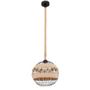 Sospensione E27 compatta diametro 30 cm in stile industrial boho per chi cerca una lampada decorativa originale

