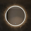 Specchio bagno rotondo LED touch dimmerabile da 75 cm per chi cerca luce integrata e design moderno