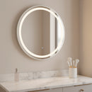 Specchio LED rotondo da 50 cm ideale per bagno beauty corner e zona trucco
