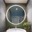 Specchio luminoso rotondo con luce integrata adatto a ristoranti, camere hotel B&B e per make-up artist ed estetiste