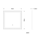 Specchio luminoso Rivas con LED integrato 10W e luce selezionabile 2700K 4000K 6500K