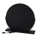 Specchio LED da Appoggio Rivas Semicircolare Nero CCT Touch Dimmerabile