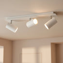 Spot bianco Marley a 3 luci con attacchi GU10 e lampadine non incluse per interni moderni