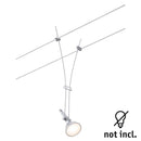 spot orientabile per sistema a cavi compatibile con lampadina gu5.3 non inclusa