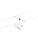 faretto spot cup set base bianco opaco e cromo dal design tecnico elegante