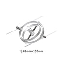 spot singolo per sistema a cavo con attacco gu5 3 distanza cavo 125 mm e classe III