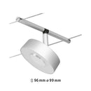 faretto LED singolo Circle per ampliare un sistema a cavo esistente a parete o soffitto Paulmann