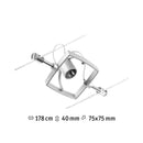 Faretto per Tesata Mac II Paulmann GU5,3 12V Max 10W Bianco, Nero o Grigio Satinato (Copia)