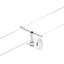 faretto sheela in cromo opaco dal design tecnico e contemporaneo