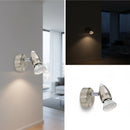 spot singolo orientabile con lampadina LED GU10 sostituibile luce calda 3000K e 250 lumen