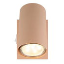 Spot tubolare rosa orientabile con attacco GU10 per illuminazione mirata in ambienti interni moderni