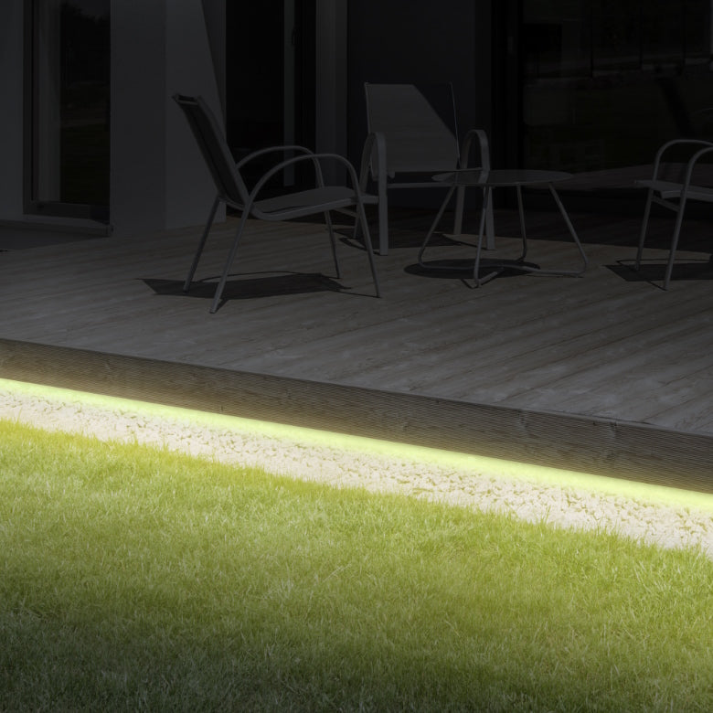 tubo led flessibile da esterno tubelight 6 metri luce calda 2600k