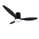 ventilatore da soffitto goteborg nero con luce led integrata e telecomando incluso
