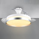 Ventilatore da soffitto con luce LED variabile 2700K-6500K, effetto stelle e timer integrato.