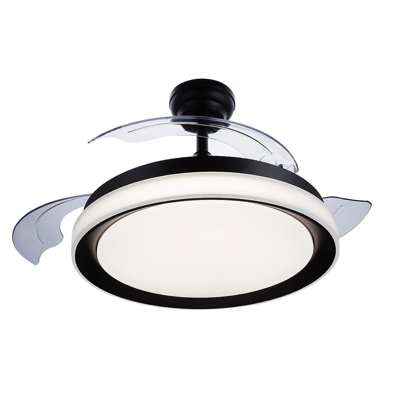 Ventilatore da soffitto Philips Bliss moderno nero con telecomando e luce EyeComfort