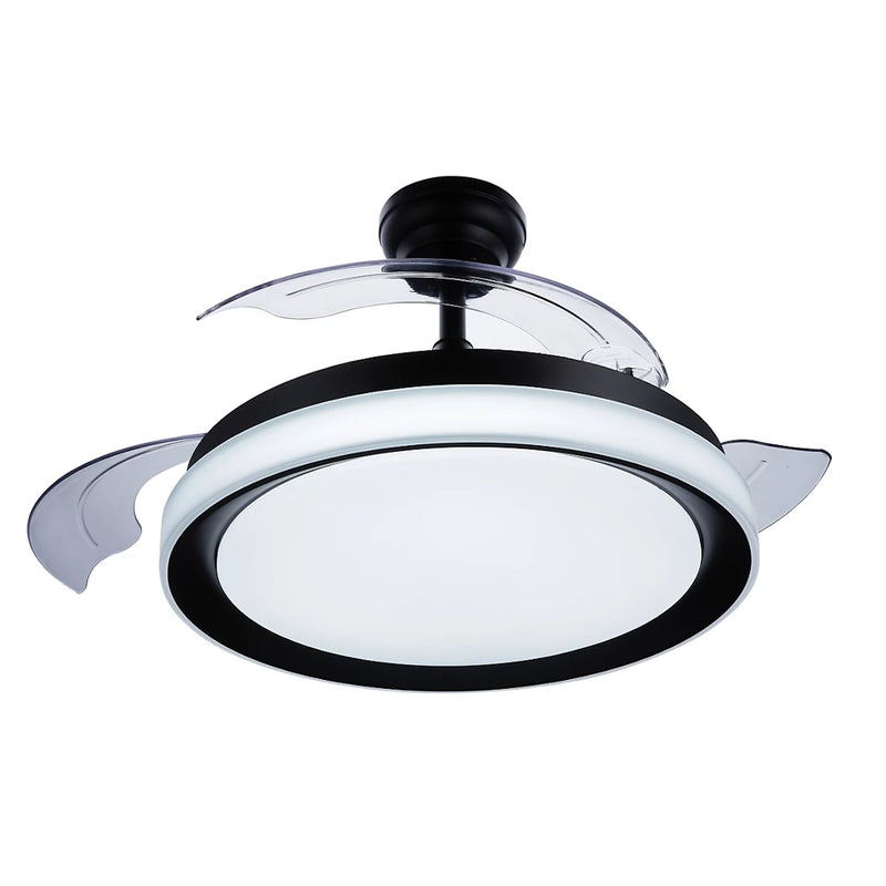 Philips Bliss ventilatore LED nero 2700K 4000K 5500K silenzioso con pale retrattili