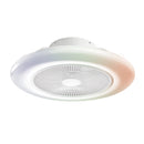 plafoniera con ventilatore ponente pro Ø55 led 46w 5500 lumen rgb cct dimmerabile con telecomando rf