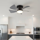 ventilatore da soffitto hines Ø40,6 con luce led 10w 750 lumen cct 3000 6500k dimmerabile nero opaco ip20