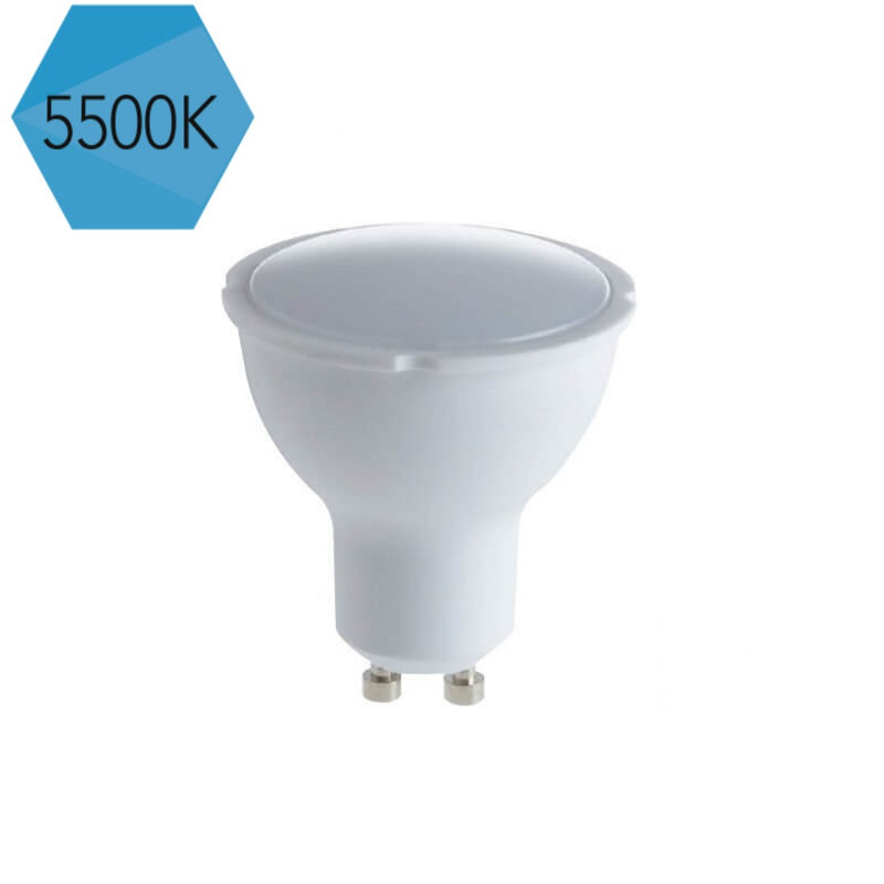 10 lampadine LED 6W, faretti attacco GU10, 490 lumen, luce 3000K/4000K/6500K