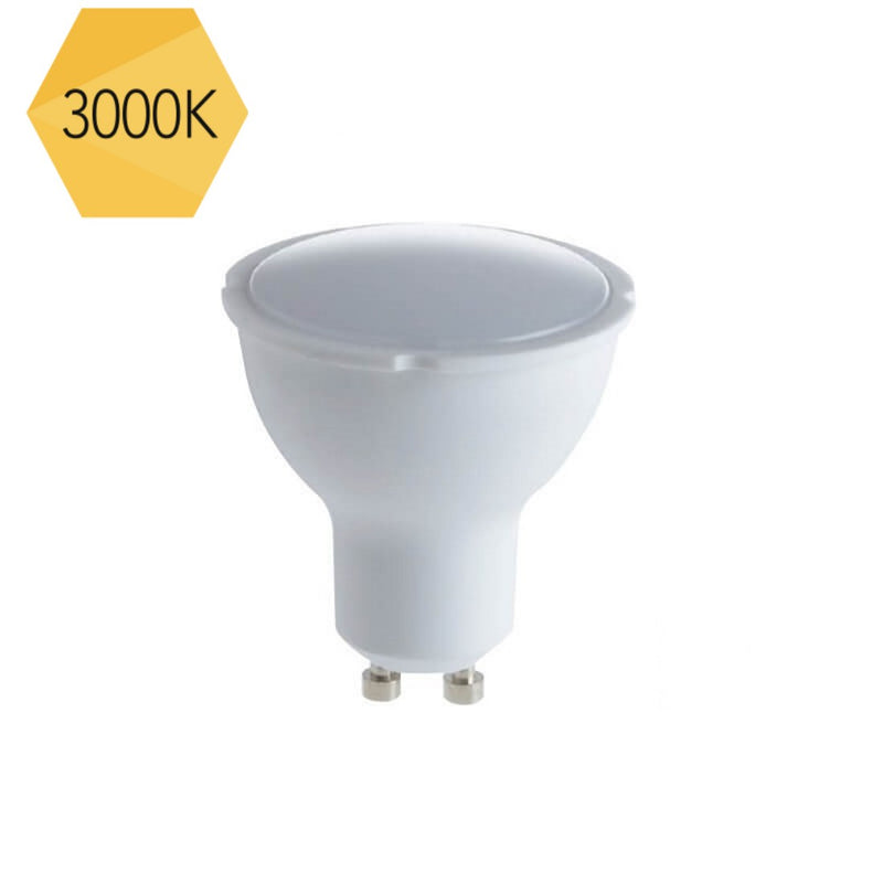 10 lampadine LED 6W, faretti attacco GU10, 490 lumen, luce 3000K/4000K/6500K