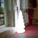 Snowy 100 Cable - Lampada in plastica luminosa, forma ad albero di Natale, IP65 da esterno, altezza 100cm, 2xE27 8W luce fredda incluse, Newgarden