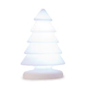 Snowy 100 Cable - Lampada in plastica luminosa, forma ad albero di Natale, IP65 da esterno, altezza 100cm, 2xE27 8W luce fredda incluse, Newgarden