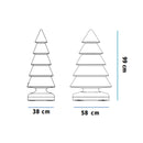 Snowy 100 Cable - Lampada in plastica luminosa, forma ad albero di Natale, IP65 da esterno, altezza 100cm, 2xE27 8W luce fredda incluse, Newgarden