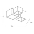 FOSTER | Plafoniera in gesso | Illuminazione moderna