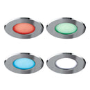 faretto rgb cromato per bagno ip65 luce colorata