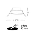 INC-RAINBOW-M BCO | Faretto LED RGB | Illuminazione da incasso | Intec Light