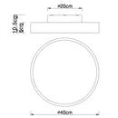 Rainer Legno | Plafoniera LED | Globo Lighting