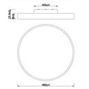 Rainer Legno | Plafoniera LED Moderna | Globo Lighting