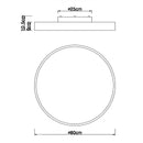 Rainer 80cm | Plafoniera LED Moderna | Globo Lighting