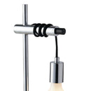 Lampada da tavolo moderna cromata altezza 50cm
