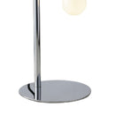 Lampada da tavolo moderna cromata altezza 50cm