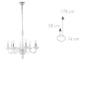 I-ALFIERE/8 BCO | Lampadari classici | Fan Europe