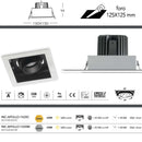 faretto led cob apollo 20w con driver incluso luce 3000k 4000k