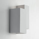 applique rettangolare in gesso 4xGU10 da parete per ambienti interni