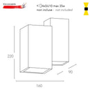 FOSTER | Lampada in gesso | Illuminazione da interno