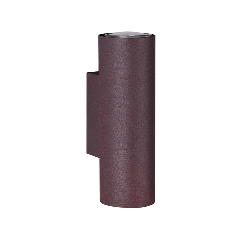 Applique ruggine Marley GU10 in metallo con luce sopra e sotto per pareti materiche e ambienti industrial