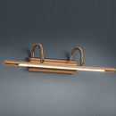 Applique Cuadro ottone anticato per quadri con LED integrato 8W luce calda 3000K larghezza 48 cm