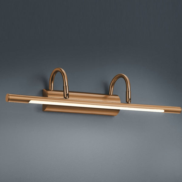 Applique Cuadro ottone anticato per quadri con LED integrato 8W luce calda 3000K larghezza 48 cm