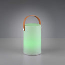 lampada portatile da esterno con batteria ricaricabile e luce colorata RGB