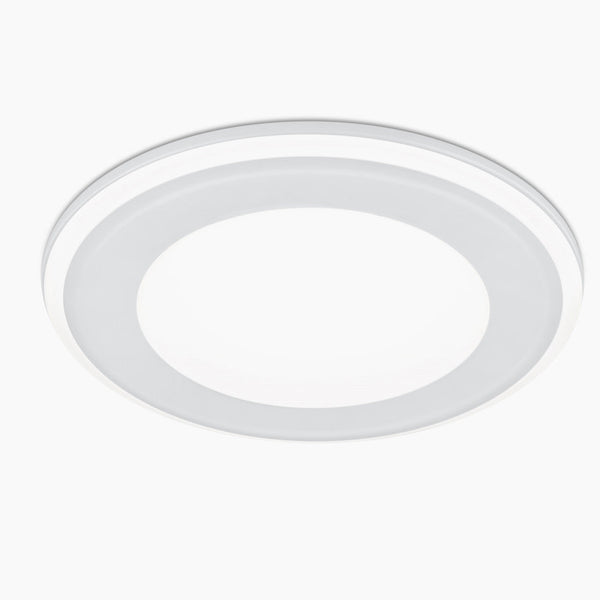 Aura - Faretto LED 10W da incasso bianco, 3 modalità di accensione, Ø 14cm, senza trasformatore