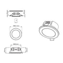 Aura 652310106 | Faretti spot cromati moderni | Illuminazione da incasso